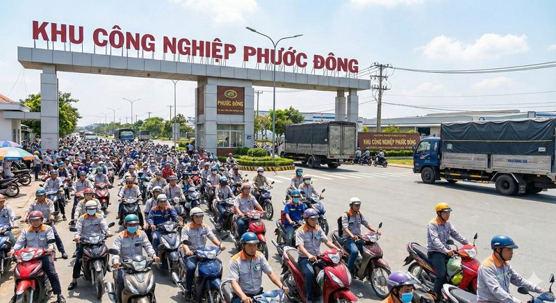 Theo doi ngoai tinh cong nhan KCN Phuoc Dong Tay Ninh.