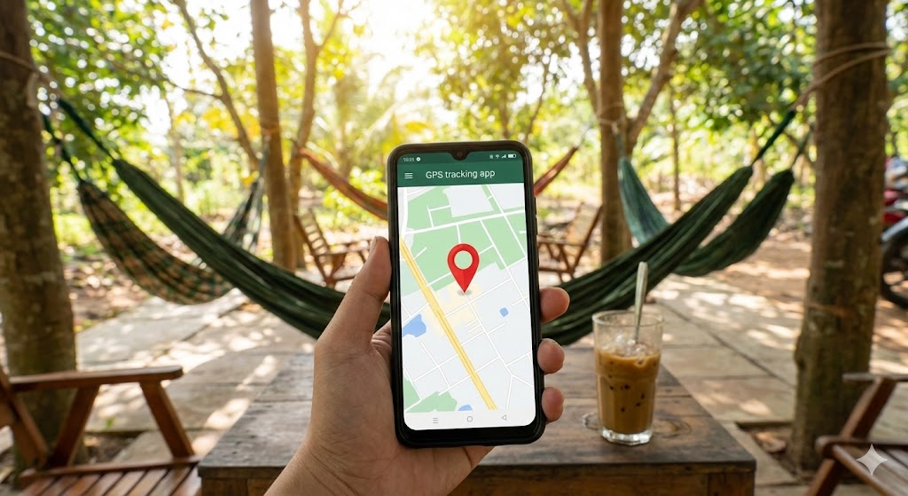 Sử dụng thiết bị định vị GPS công nghệ cao trong điều tra tại Vĩnh Cửu.
